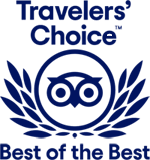 The image features the Travelers' Choice 